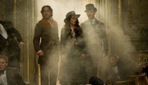 Robert Downey Jr., Noomi Rapace a Jude Law ve filmu <b>Sherlock Holmes: Hra stínů</b>