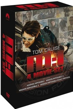 DVD obal kolekce filmů Mission Impossible (1-4)