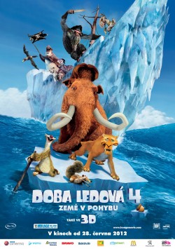 Český plakát filmu Doba ledová 4: Země v pohybu / Ice Age: Continental Drift