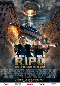 Český plakát filmu R.I.P.D.- URNA: Útvar Rozhodně Neživých Agentů / R.I.P.D.