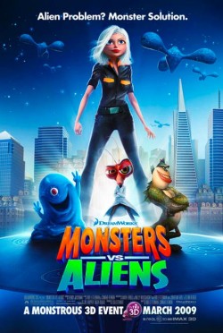 Plakát filmu Monstra versus Vetřelci / Monsters vs Aliens