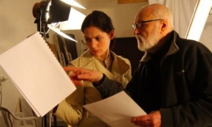 Klára Issová a Jan Švankmajer při natáčení filmu Přežít svůj život