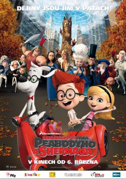 Český plakát filmu Dobrodružství pana Peabodyho a Shermana / Mr. Peabody & Sherman