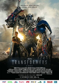 Český plakát filmu Transformers: Zánik / Transformers: Age of Extinction