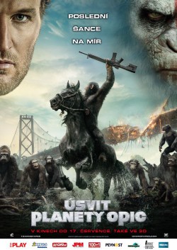 Český plakát filmu Úsvit planety opic / Dawn of the Planet of the Apes