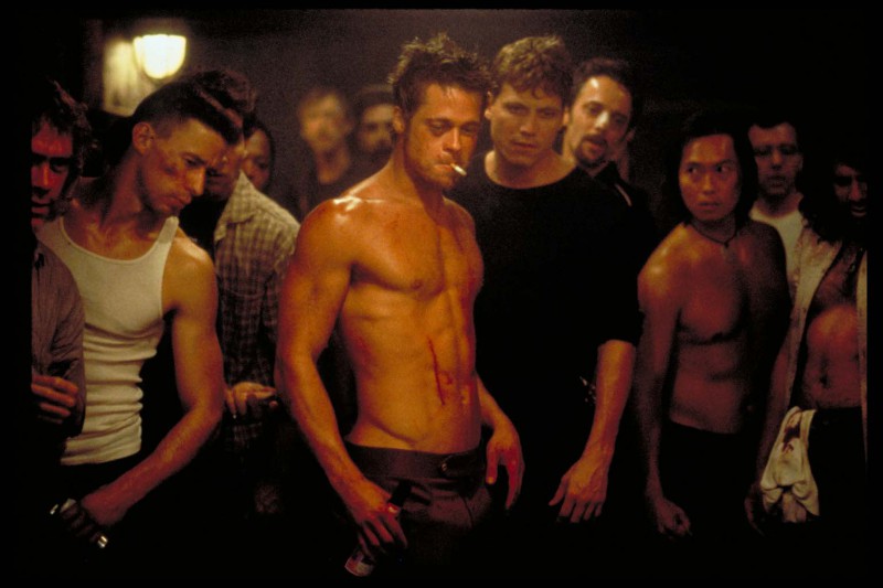 Edward Norton, Brad Pitt ve filmu Klub rváčů / Fight Club