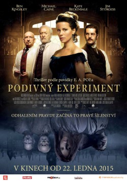 Český plakát filmu E.A. Poe: Podivný experiment / Eliza Graves