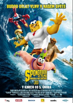 Český plakát filmu SpongeBob ve filmu: Houba na suchu / The SpongeBob Movie: Sponge Out of Water