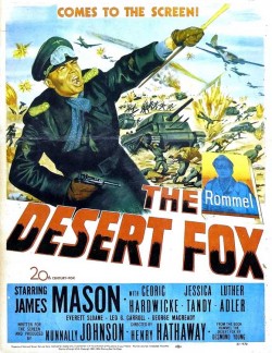 Plakát filmu Liška pouště / The Desert Fox: The Story of Rommel