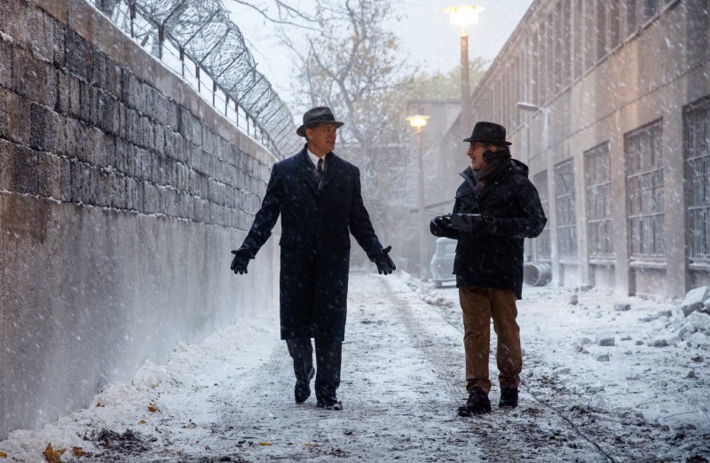 Tom Hanks, Steven Spielberg při natáčení filmu  / Bridge of Spies