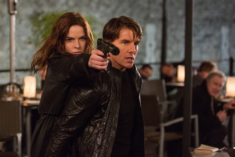 Tom Cruise, Rebecca Ferguson ve filmu Mission: Impossible - Národ grázlů / Mission: Impossible - Rogue Nation