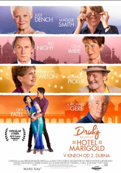 Český plakát filmu Druhý báječný hotel Marigold / The Second Best Exotic Marigold Hotel