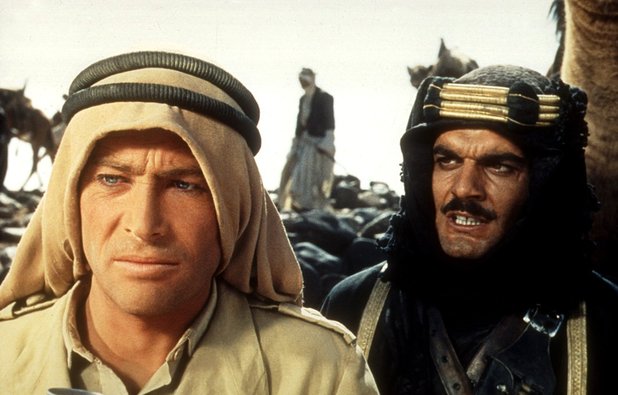 Peter O'Toole, Omar Sharif ve filmu Lawrence z Arábie / Lawrence of Arabia