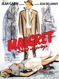 Plakát filmu Maigret klade past / Maigret tend un piège
