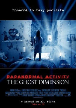 Český plakát filmu Paranormal Activity: The Ghost Dimension / Paranormal Activity: The Ghost Dimension