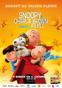 Český plakát filmu Snoopy a Charlie Brown. Peanuts ve filmu / The Peanuts Movie