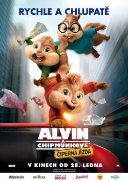 Český plakát filmu Alvin a Chipmunkové: Čiperná jízda / Alvin and the Chipmunks: The Road Chip