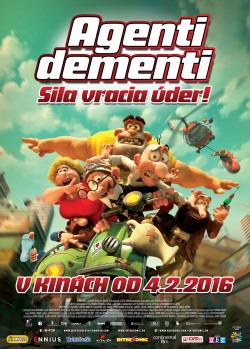 Český plakát filmu Agenti Dementi / Mortadelo y Filemón contra Jimmy el Cachondo