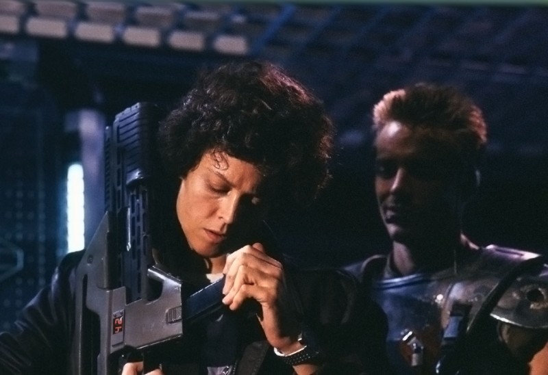 Sigourney Weaver, Michael Biehn ve filmu Vetřelci / Aliens