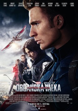Český plakát filmu Captain America: Občanská válka / Captain America: Civil War