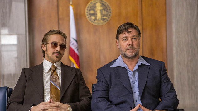 Ryan Gosling, Russell Crowe ve filmu Správní chlapi / The Nice Guys