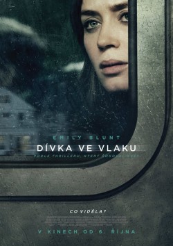 Český plakát filmu Dívka ve vlaku / The Girl on the Train