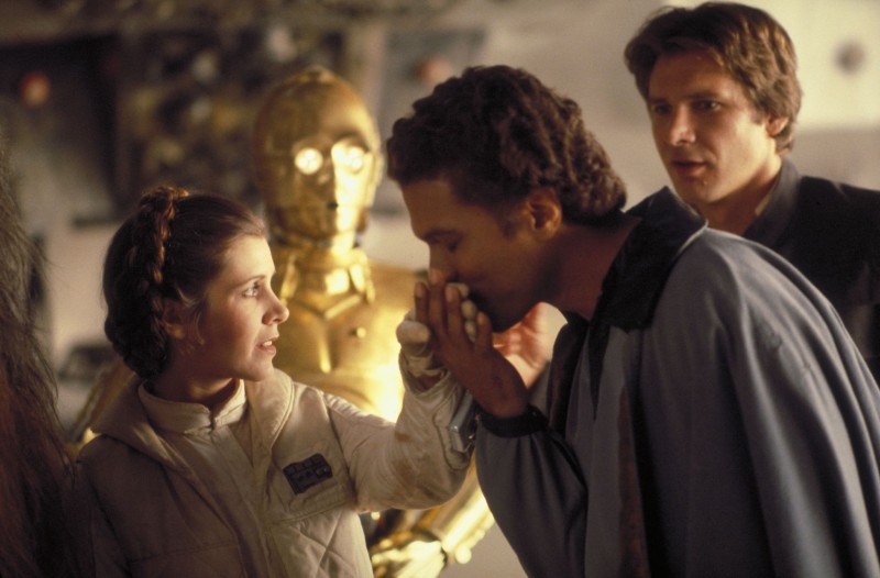 Carrie Fisher, Billy Dee Williams, Harrison Ford ve filmu Star Wars: Epizoda V - Impérium vrací úder / Star Wars: Episode V - The Empire Strikes Back