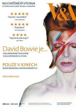 Český plakát filmu David Bowie je... / David Bowie Is Happening Now