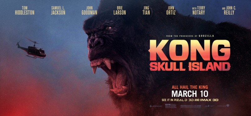 Plakát z filmu Kong: Ostrov lebek / Kong: Skull Island