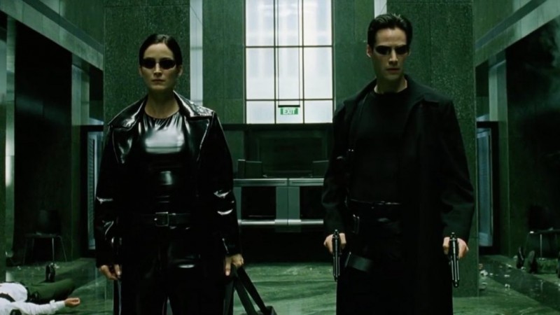 Carrie-Anne Moss, Keanu Reeves ve filmu Matrix / The Matrix