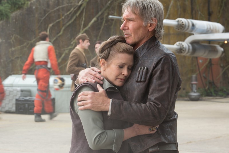 Harrison Ford, Carrie Fisher ve filmu Star Wars: Síla se probouzí / Star Wars: Sila se probouzi