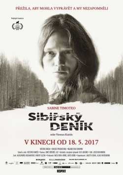 Český plakát filmu Sibiřský deník / Melanijas hronika