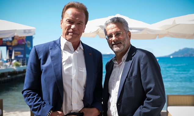 Arnold Schwarzenegger v Cannes