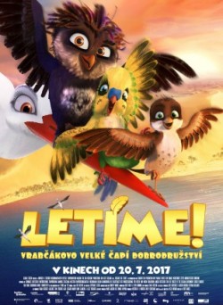 Český plakát filmu Letíme / A Stork's Journey