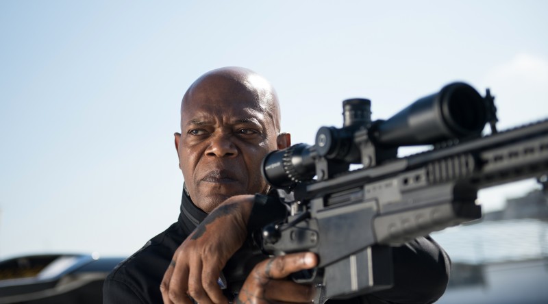 Samuel L. Jackson ve filmu Zabiják & bodyguard / The Hitman's Bodyguard