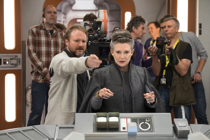 Carrie Fisher, Rian Johnson ve filmu Star Wars: Poslední z Jediů / Star Wars: Poslední z Jediu