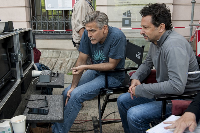 George Clooney při natáčení filmu Památkáři / 