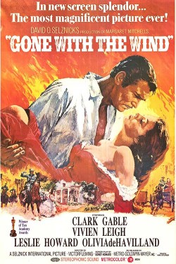 Plakát filmu Jih proti Severu / Gone with the Wind