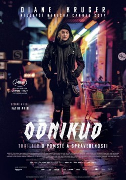 Český plakát filmu Odnikud / Aus dem Nichts
