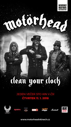 Český plakát filmu Motörhead: Clean Your Clock / Motörhead: Clean Your Clock