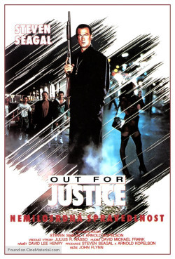Český plakát filmu Nemilosrdná spravedlnost / Out for Justice
