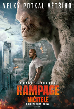 Český plakát filmu Rampage: Ničitelé / Rampage