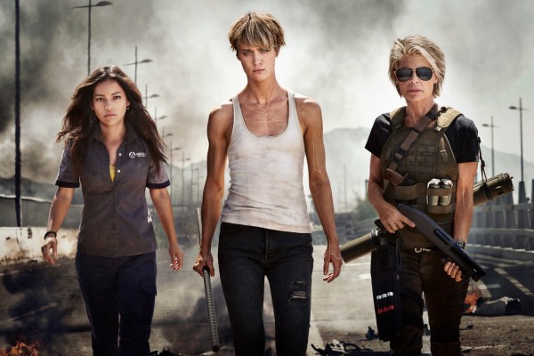 Mackenzie Davis, Linda Hamilton, Natalia Reyes ve filmu  / Terminator: Dark Fate