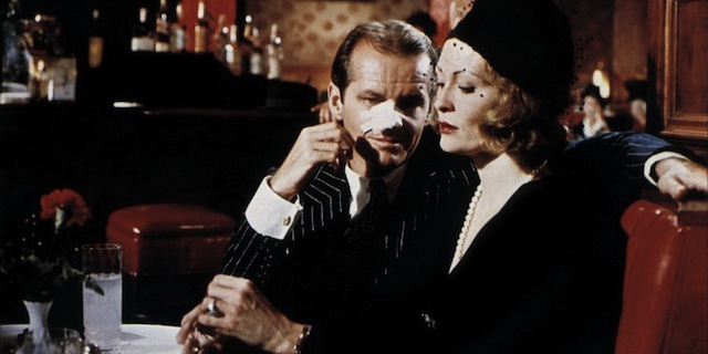 Jack Nicholson, Faye Dunaway ve filmu Čínská čtvrť / Chinatown