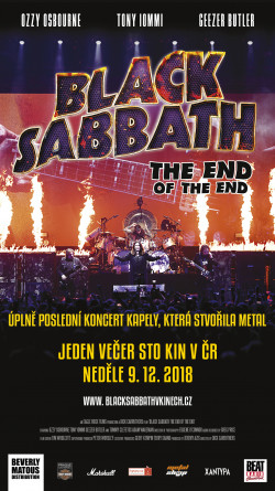 Český plakát filmu Black Sabbath: The End of the End / Black Sabbath: The End of the End