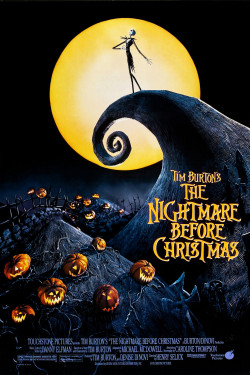 Plakát filmu Ukradené Vánoce Tima Burtona / The Nightmare Before Christmas