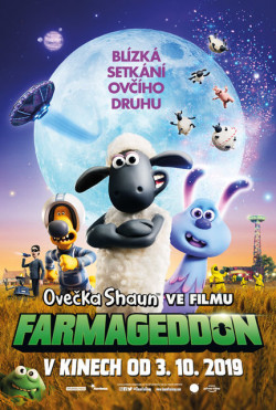Český plakát filmu Ovečka Shaun ve filmu: Farmageddon / A Shaun the Sheep Movie: Farmageddon
