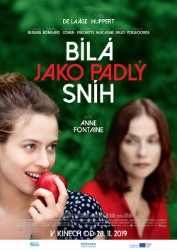 Český plakát filmu Bílá jako padlý sníh / Blanche comme neige