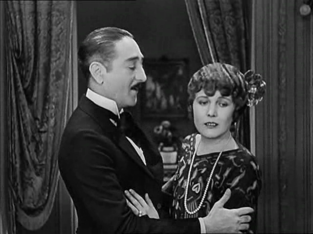 Edna Purviance, Adolphe Menjou ve filmu Dáma z Paříže / A Woman of Paris: A Drama of Fate