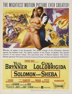 Plakát filmu Šalamoun a královna ze Sáby / Solomon and Sheba